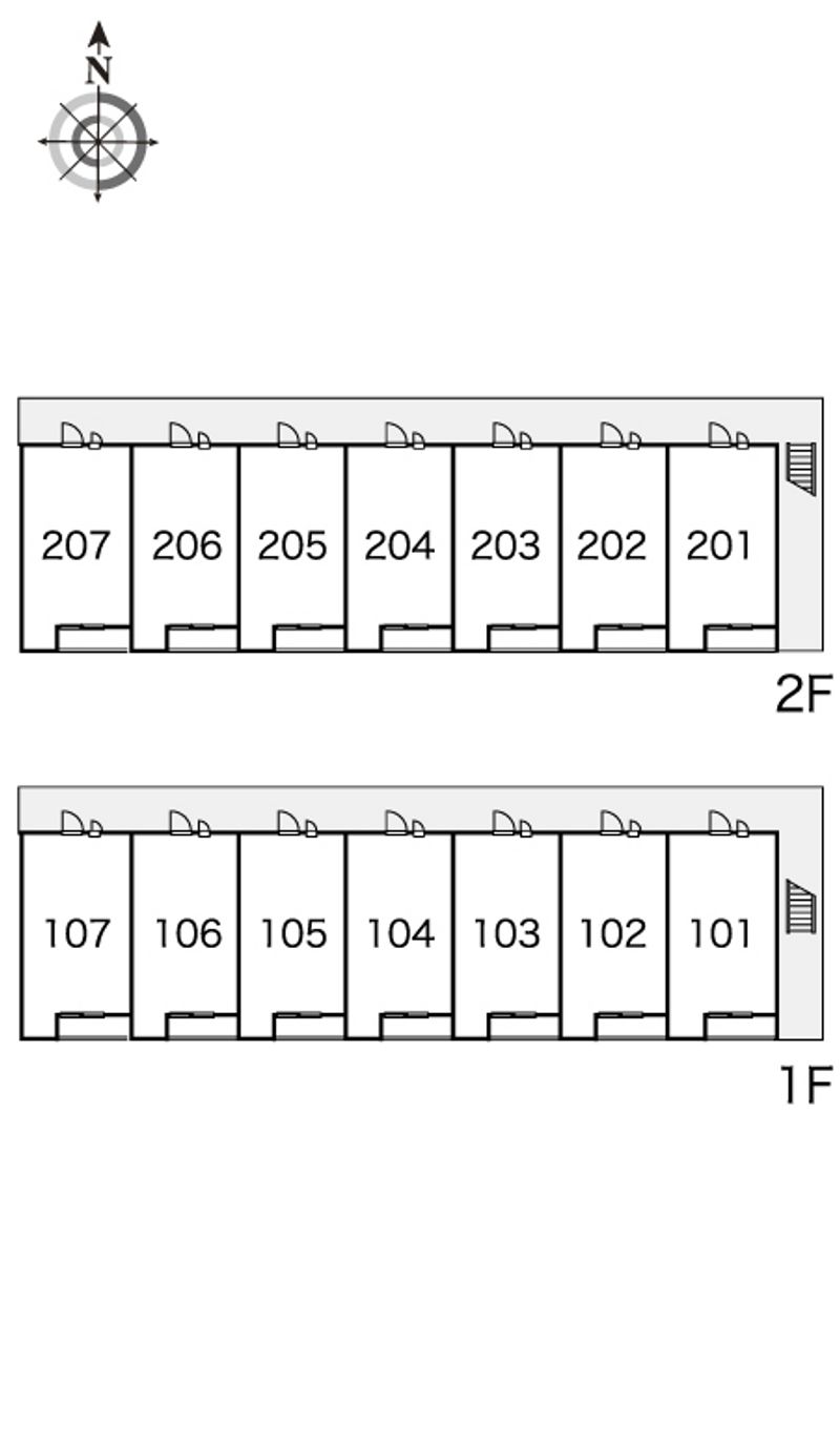 レオパレス祐久野 間取り配置図