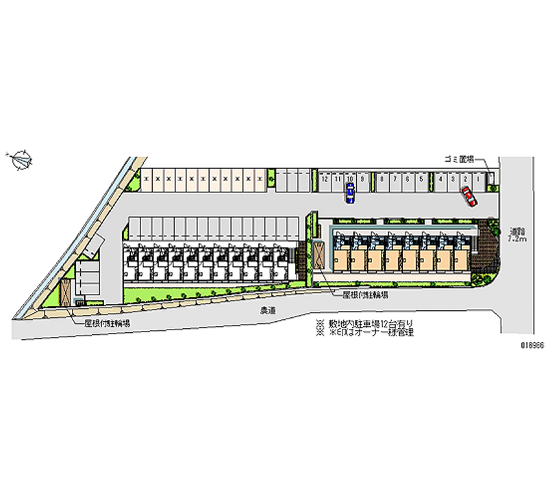 16966 Monthly parking lot