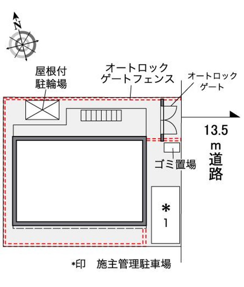 レオパレス御池 配置図