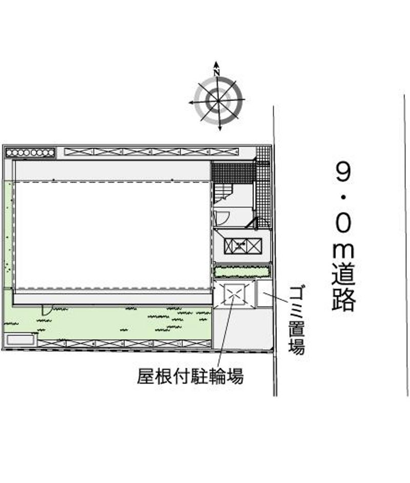 レオパレスドゥ　ボヌール 配置図