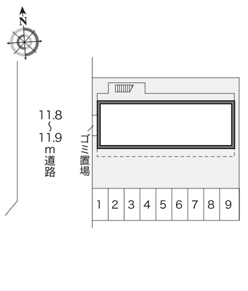 レオパレスＡｕｓｌｅｓｅ 配置図