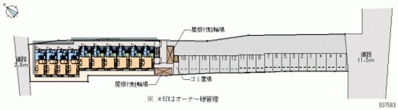 レオパレストゥルーハート 月極駐車場