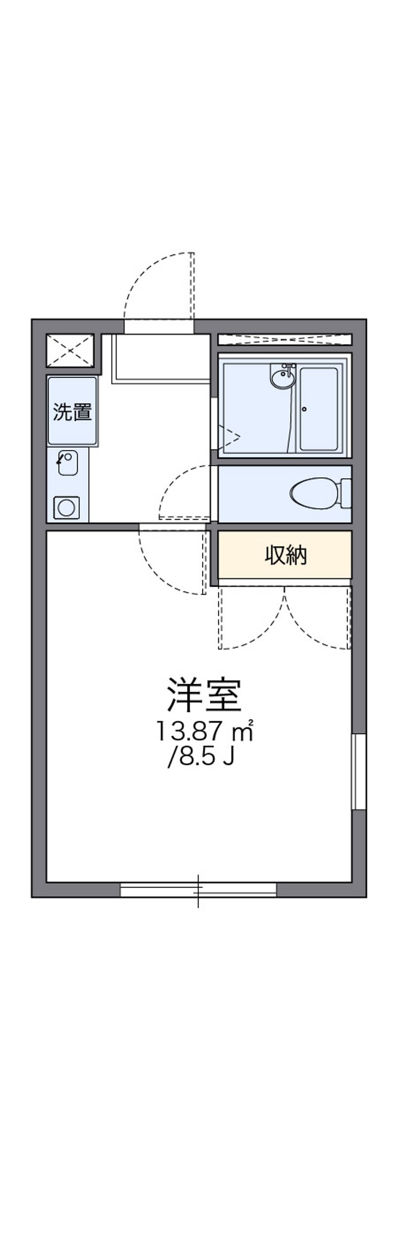 レオパレストゥインクル砂川 間取図