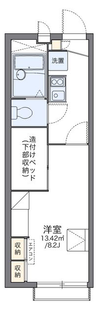 レオパレス津田山手 間取り図