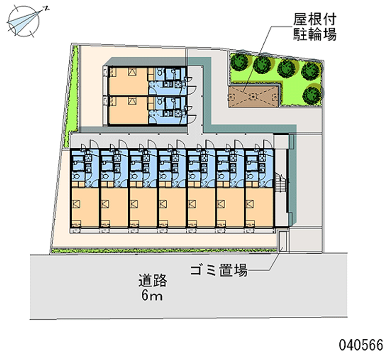 レオパレスステラート堀切Ⅰ 区画図