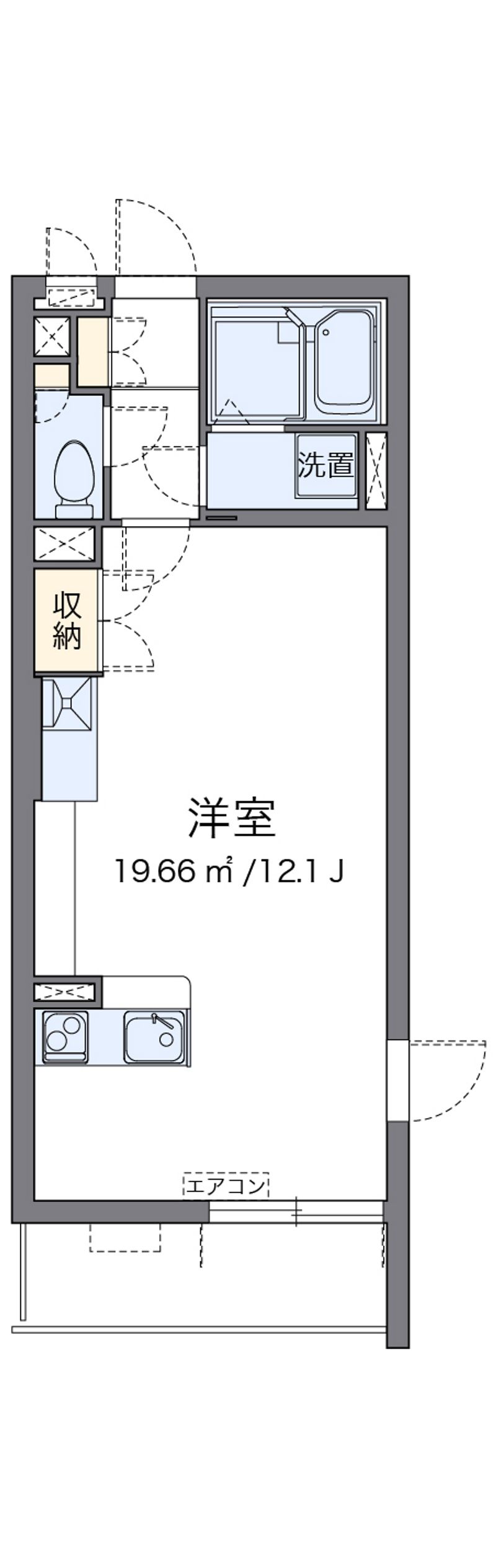 ミランダクレールコート新里 間取図