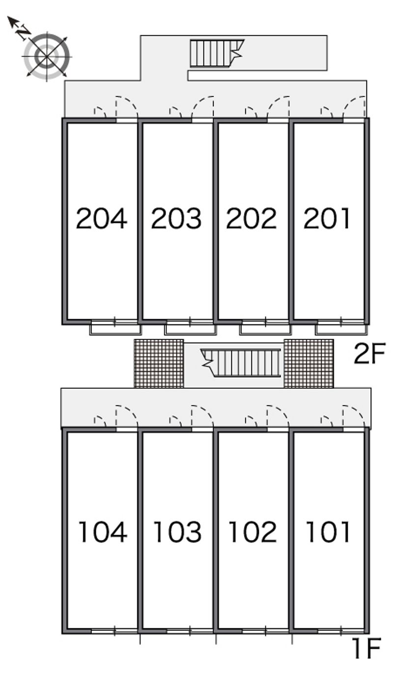 レオパレスファヴォーレ 間取配置図