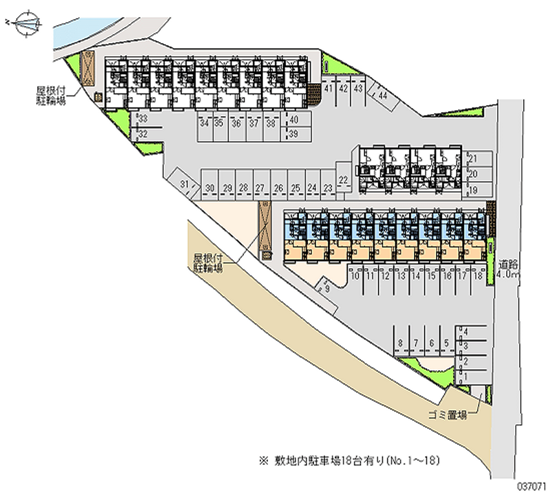 レオパレスさくらやⅢ 月極駐車場