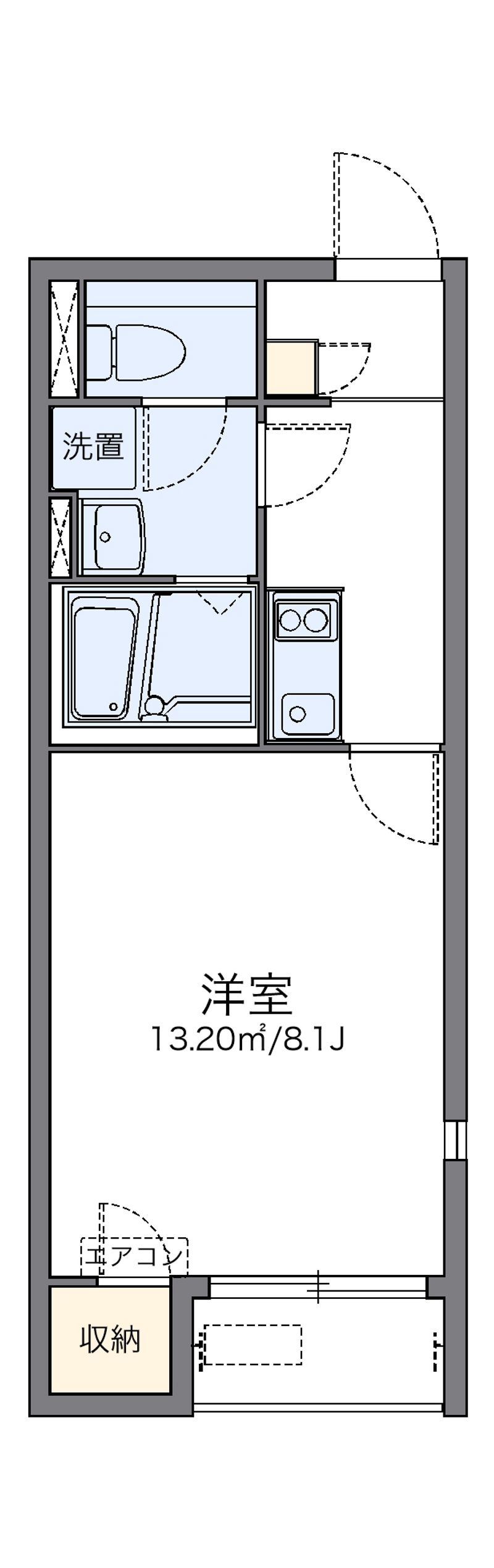 レオネクストハイブリッヂ 間取図