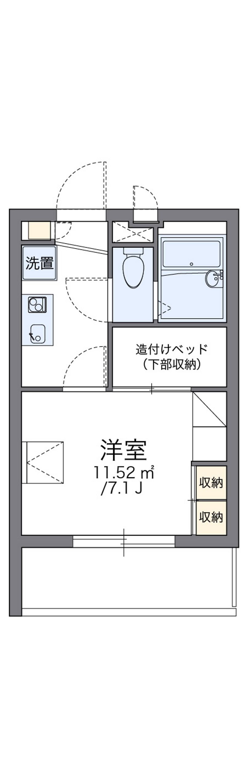 レオパレス綿新 間取図