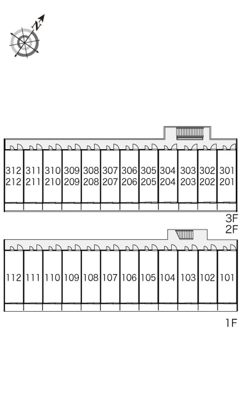 レオパレスツインヴィラＢ 間取配置図