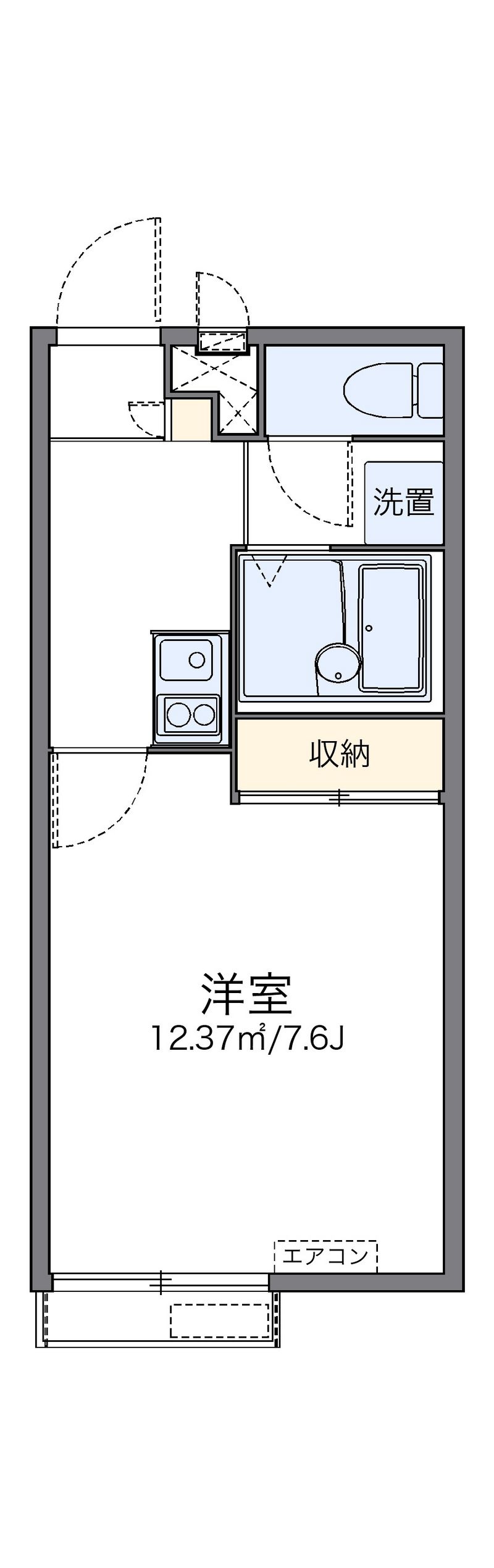レオパレスふれんど 間取図