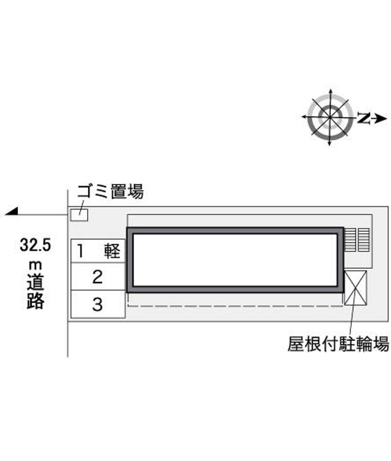 レオパレスＭ　Ｏ 配置図