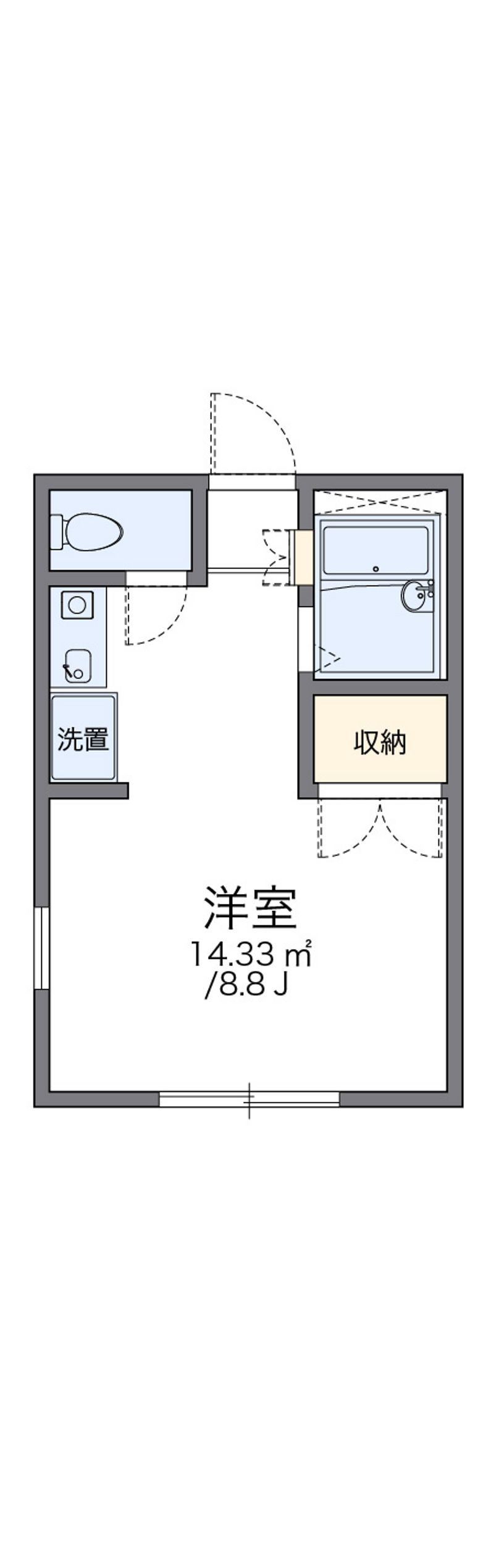 レオパレスシャルム 間取図