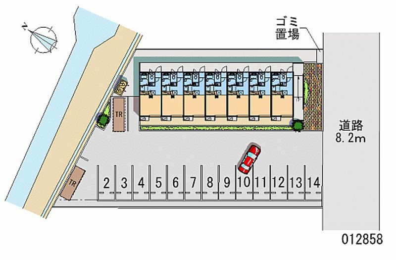 12858 Monthly parking lot