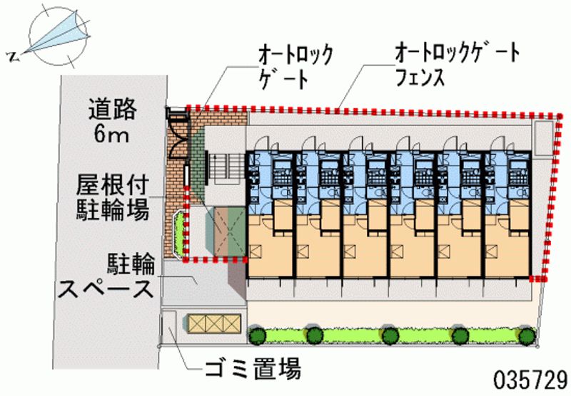 レオパレス上荒田町 区画図