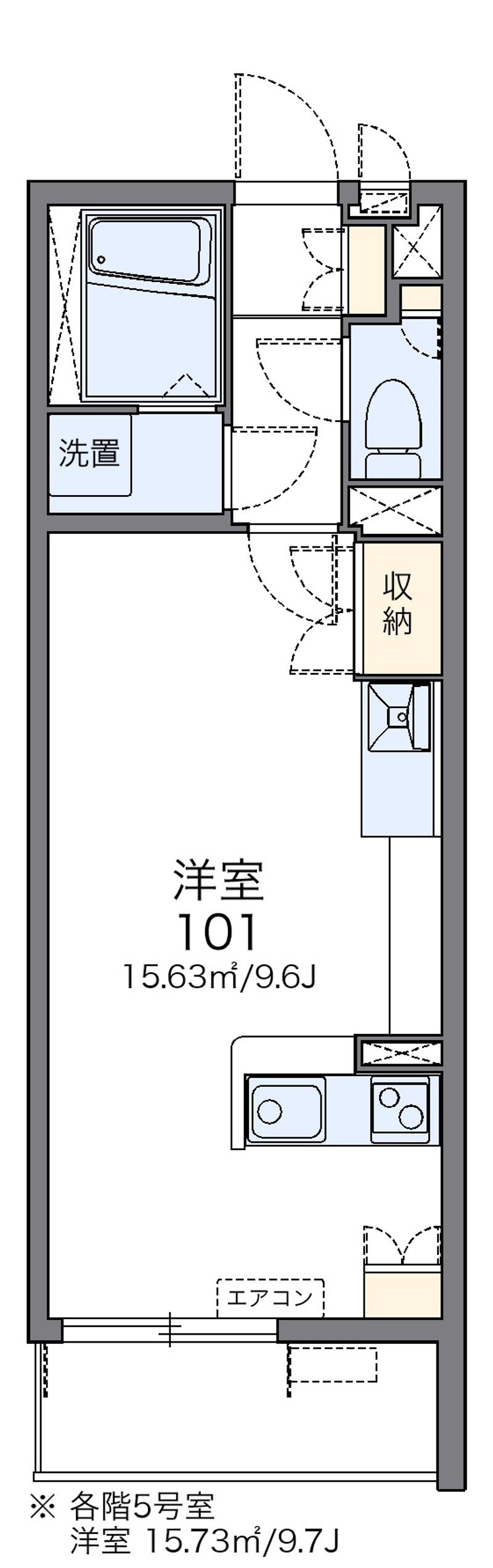 レオネクストフェリシテ天下茶屋 間取図