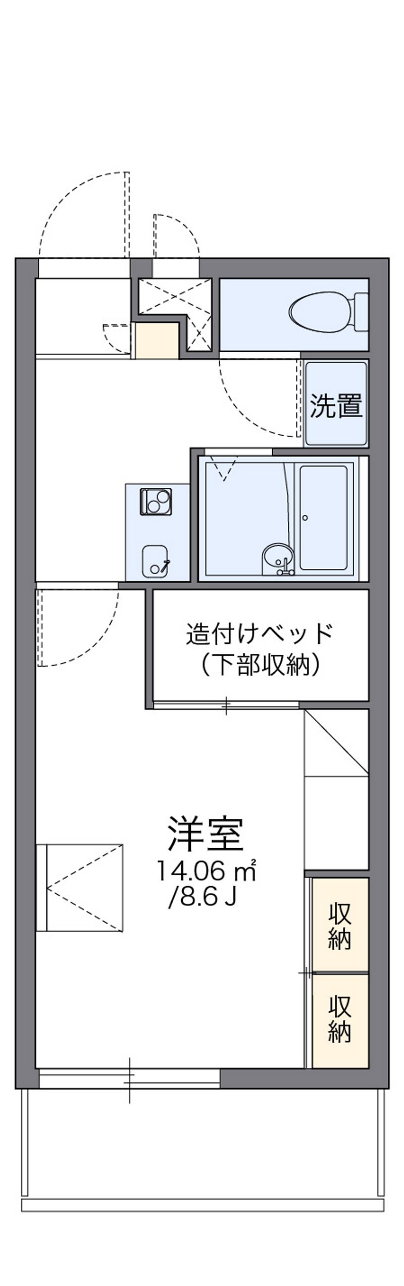 レオパレス丸ノ口 間取図