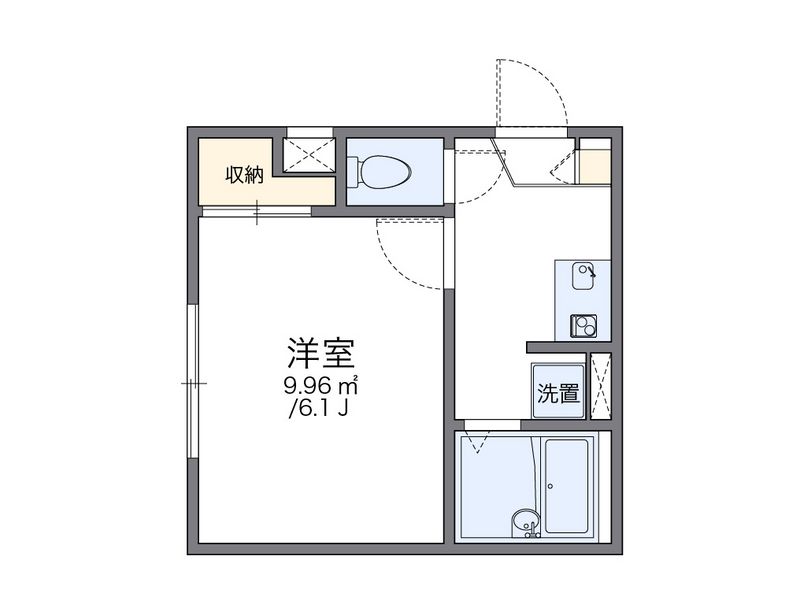 レオパレスフライトホフⅡ 間取図