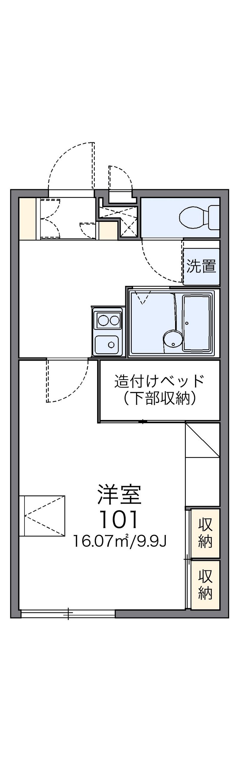 レオパレスのべ 間取図