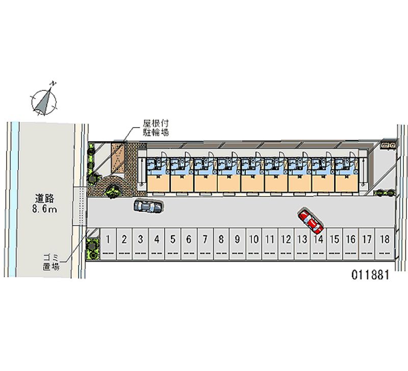 レオパレスエトゥワ−ル 月極駐車場