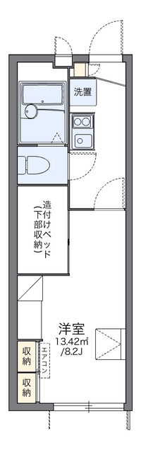 レオパレスよほろ 間取り図