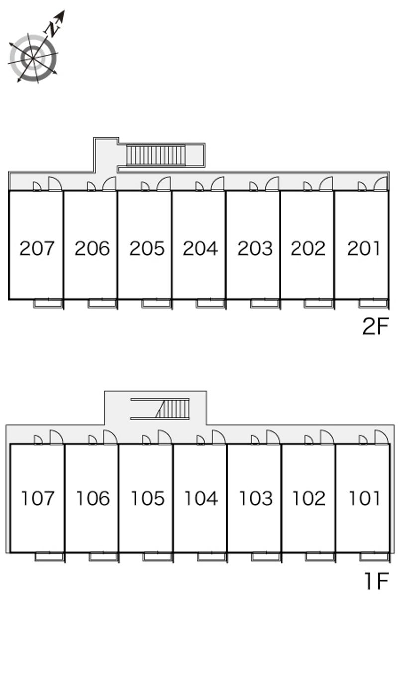 レオパレス湘南ヒルズ 間取り配置図