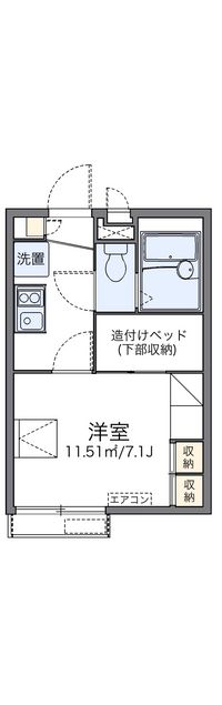 レオパレス戸部下 間取り図