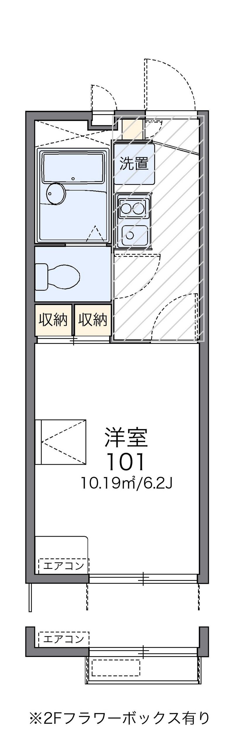 レオパレス寺台ロフト 間取図
