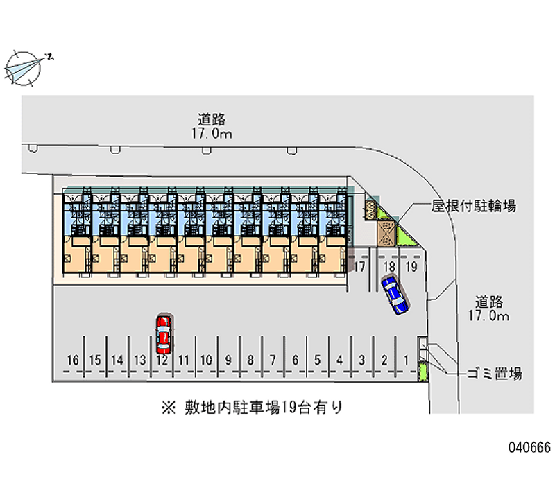 40666 Monthly parking lot