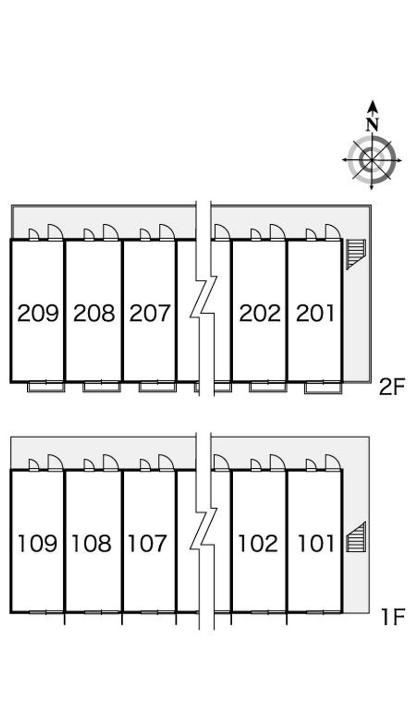 レオパレスエイティーン 間取配置図