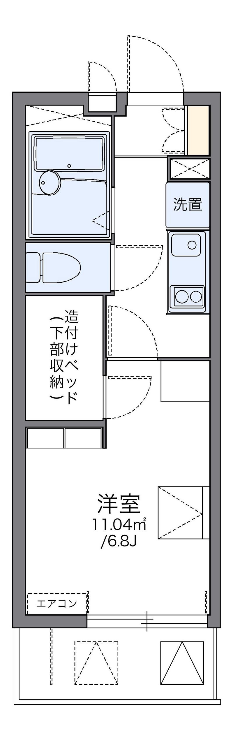 レオパレス辻町Ⅱ 間取り
