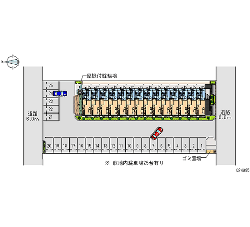 24685 bãi đậu xe hàng tháng