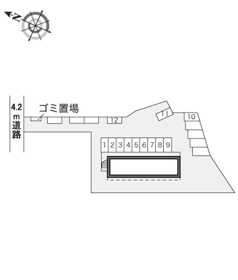 レオパレスグレイス 配置図