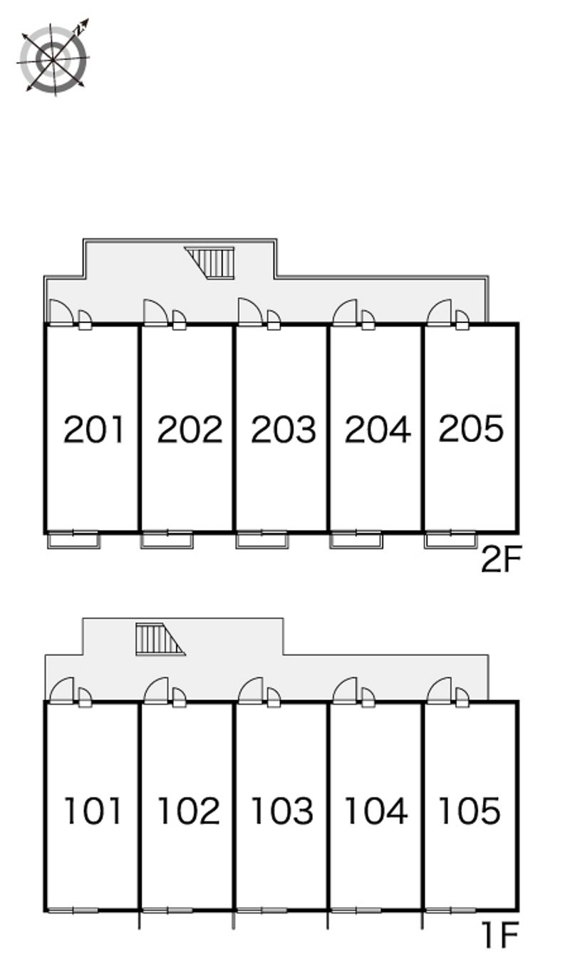 レオパレスエトワール惣社 間取配置図