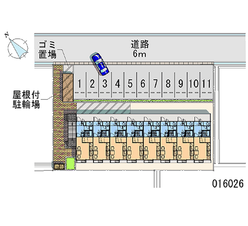 レオパレス翼 月極駐車場