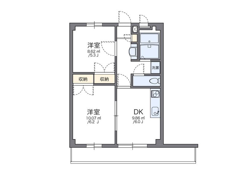 レオパレスフォーチュン 間取図