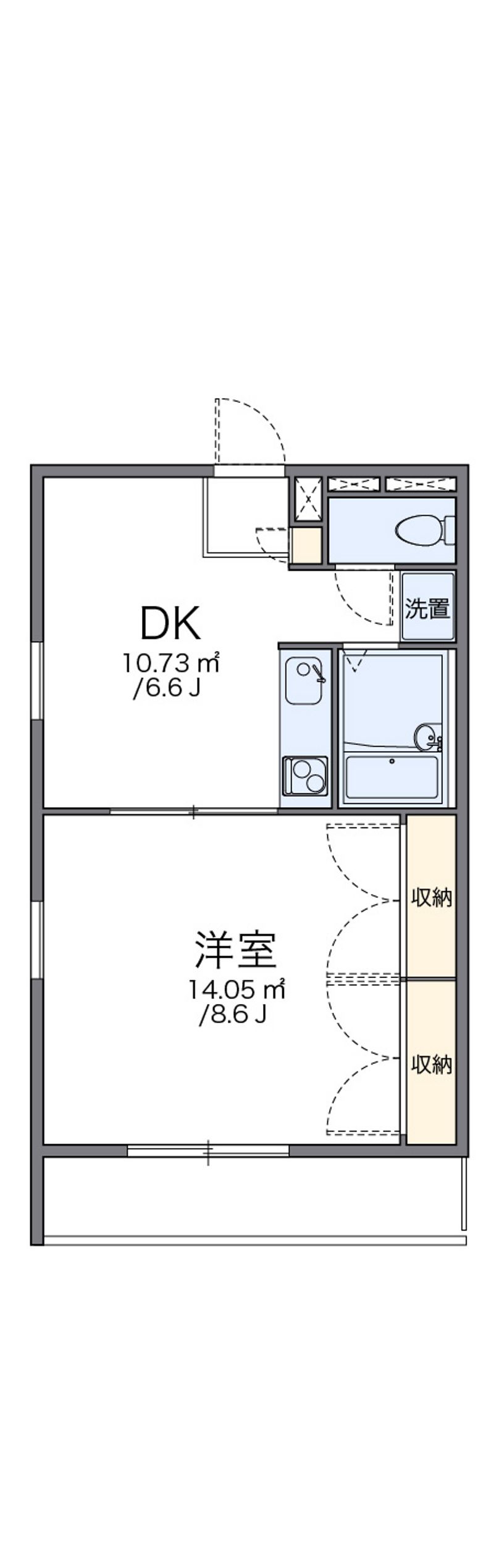 レオパレス向日葵 間取図