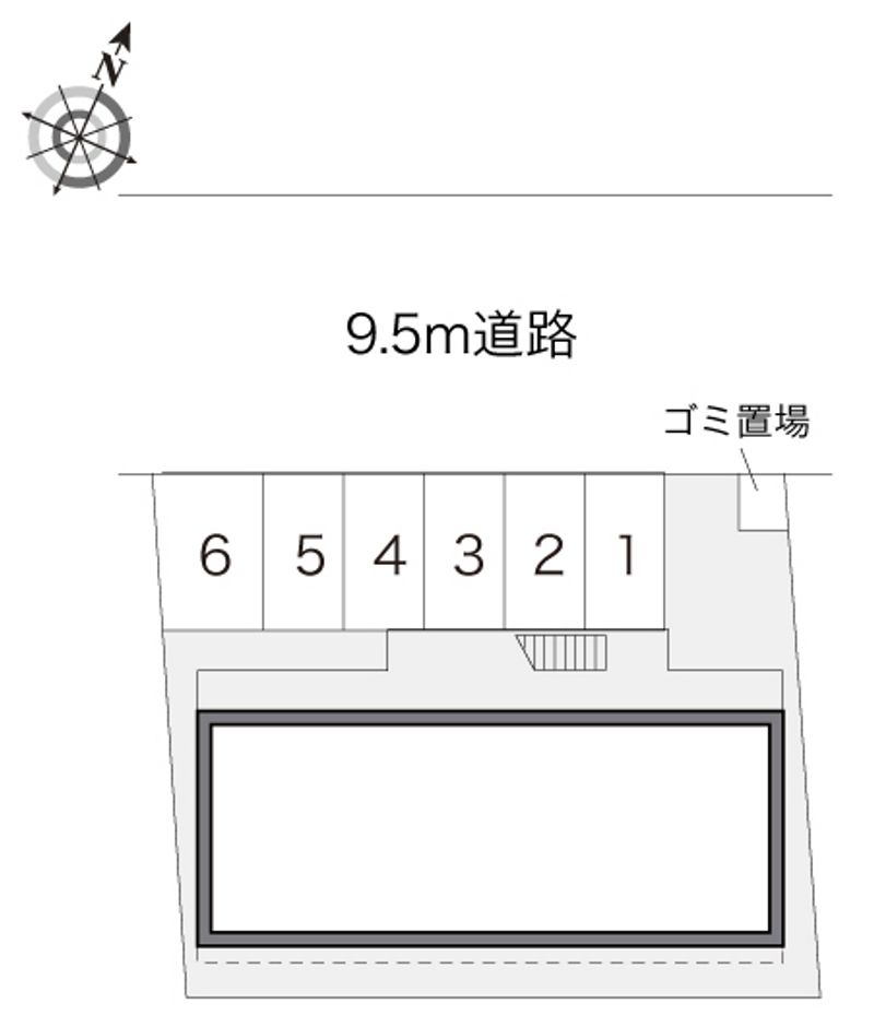 レオパレスリバーウェスト 配置図