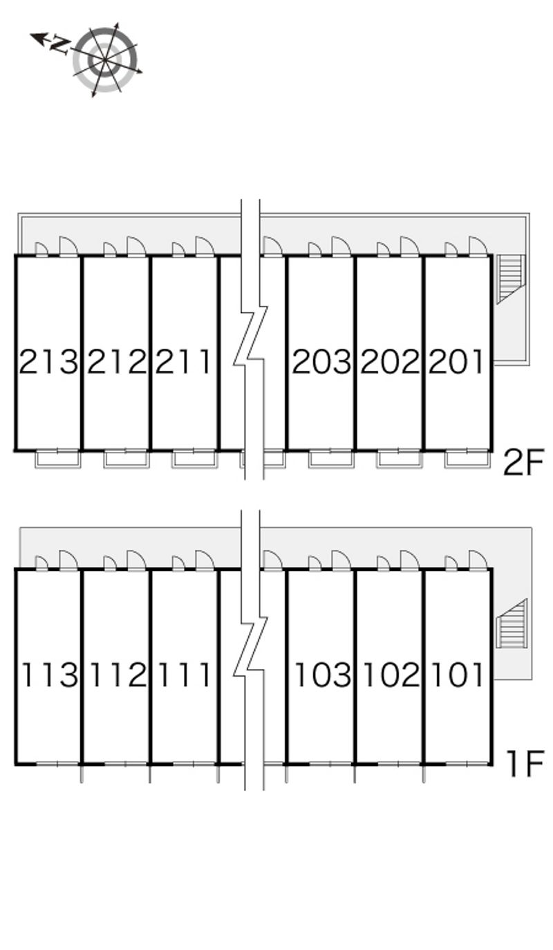 レオパレスＳｔａｎｚａ 間取配置図