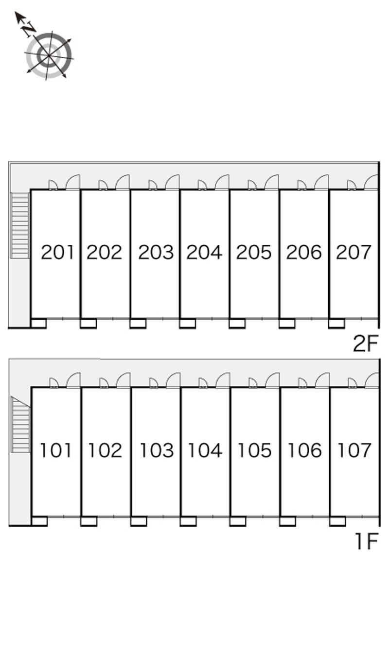 レオパレスＳｕｎＦｌａｒｅ 間取配置図