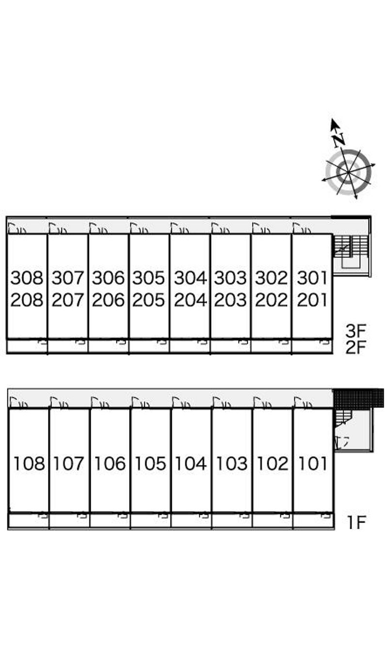 レオネクストオンリーワン華 間取り配置図