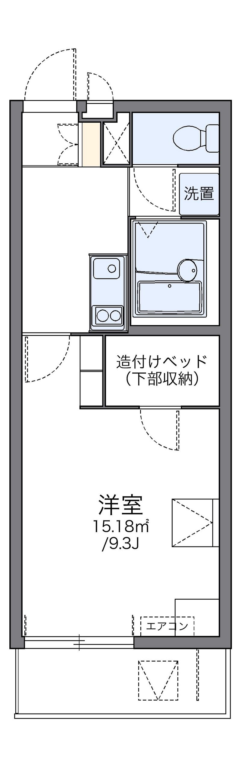レオパレスレオテクノポリス 間取図