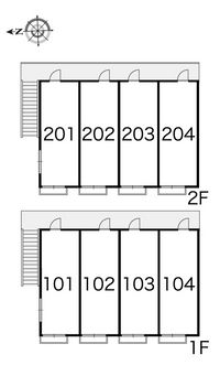 レオパレス井草 間取り配置図