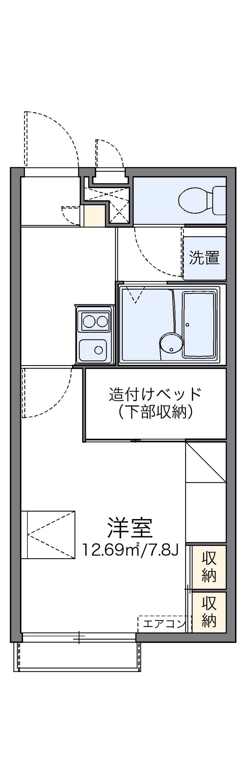 レオパレス栄華西Ⅲ 間取図