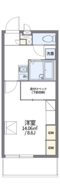 レオパレスフィガロ 間取り図