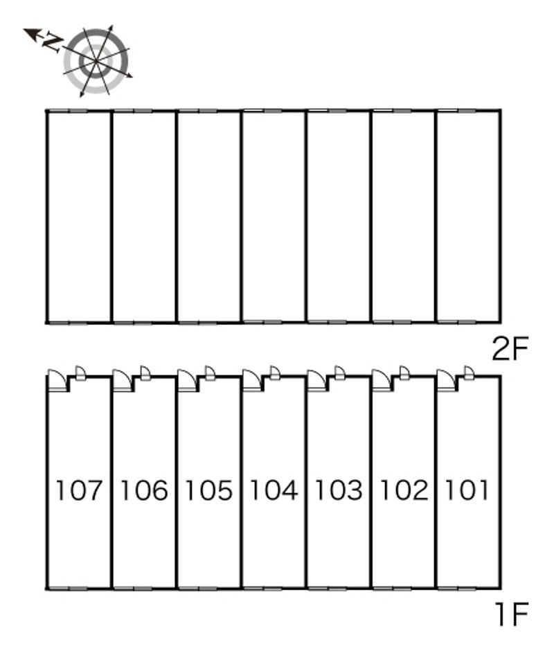 レオパレスラヴィアンローズ 間取り配置図