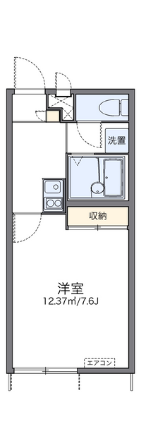 レオパレス上町 間取り図