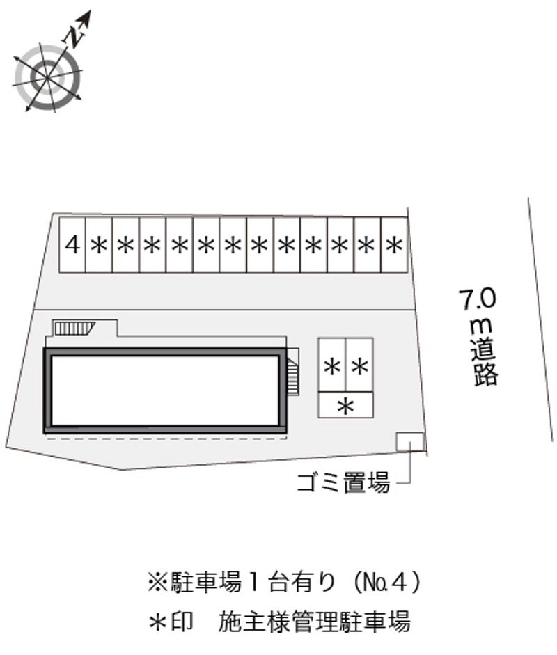 レオパレスＹａｍａｍｏｔｏ 配置図