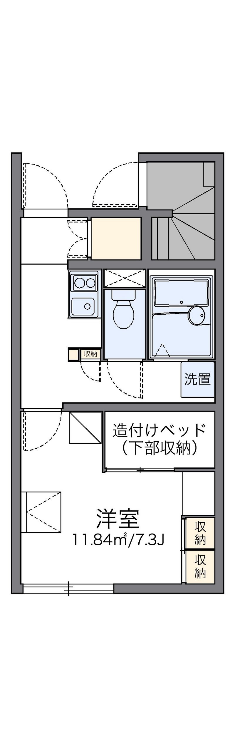 レオパレスシャンテ 間取図